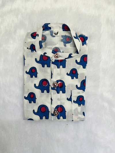 Blue pink elle shirt