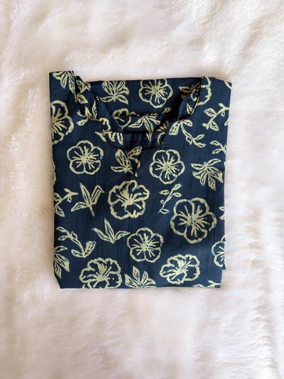 Women kurta - Blue floral
