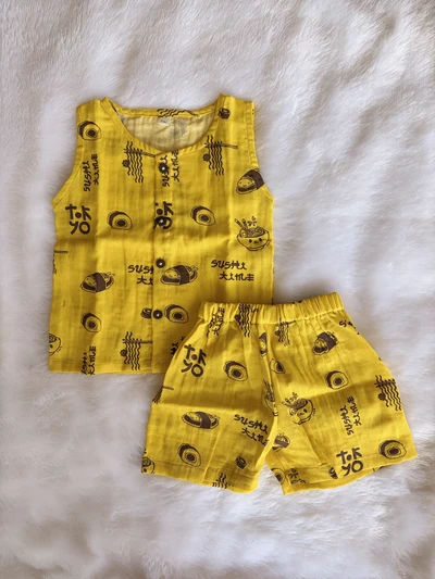 Muslin cords- Yellow