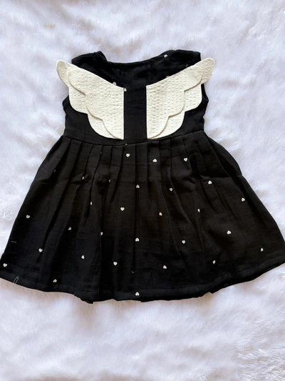 Black heart butterfly frock