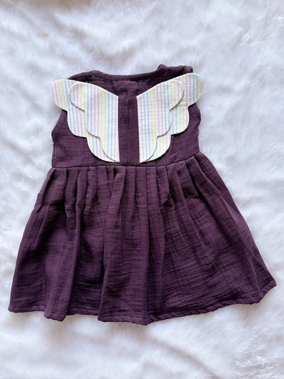 Purple butterfly frock