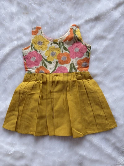 Yellow hakoba frock
