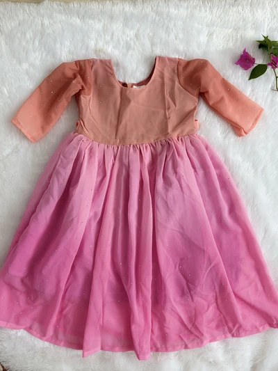 Pink Georgette maxi