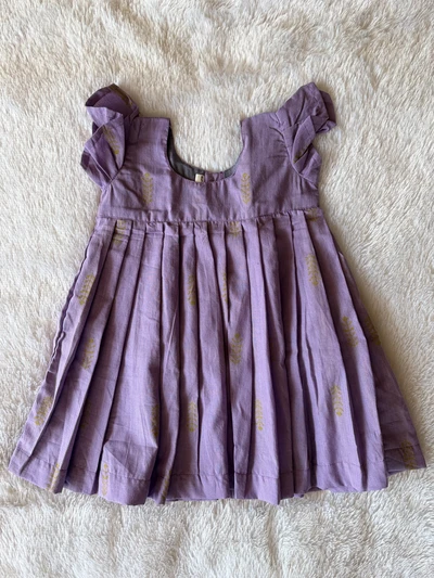 Lavender cotton frock