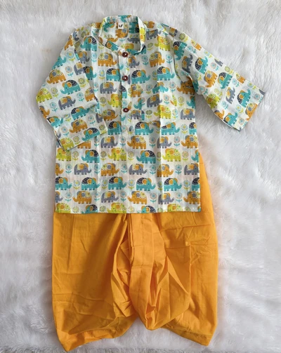 White elephant dhoti set