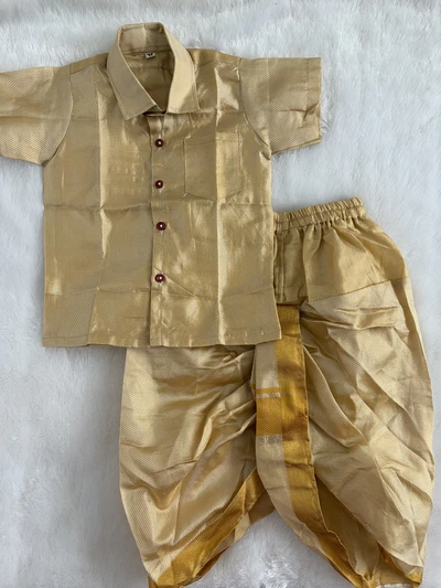 Gold dhoti set