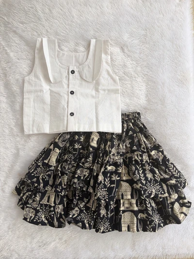 Warli print skirt set