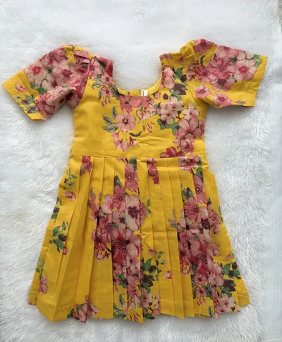 Yellow floral frock