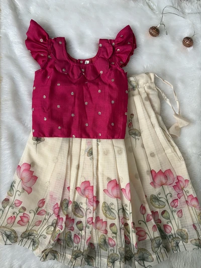 ONAM LOTUS SKIRT SET