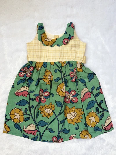 Kalamkari scallop Frock