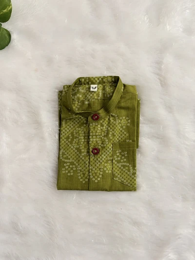 Green kolam shirt