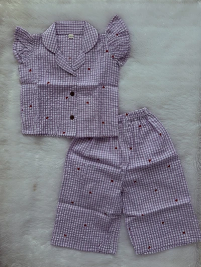 Violet semi palazzo set