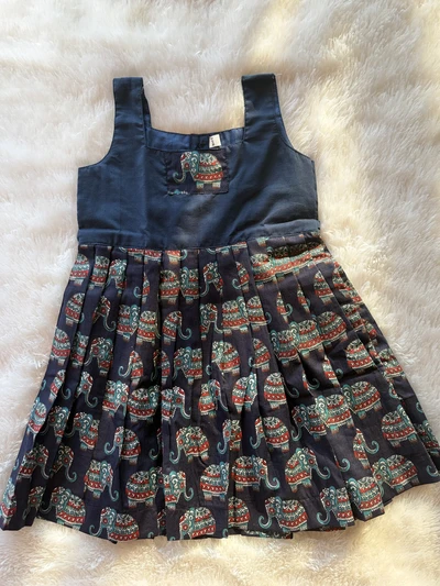 Navy Blue elephant frock