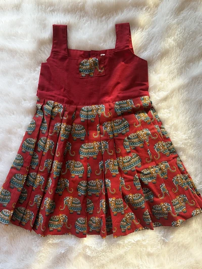 Red elephant elephant frock