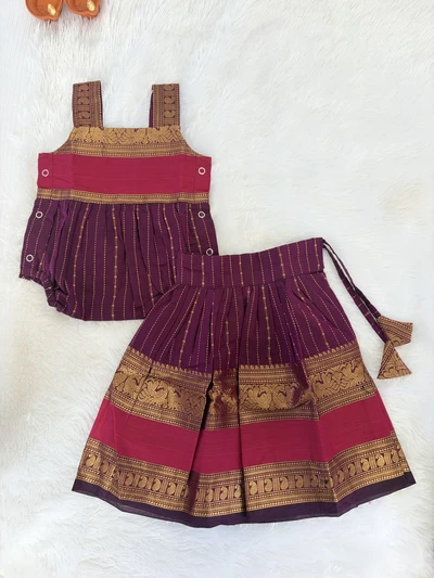 Romper set - Pink and purple
