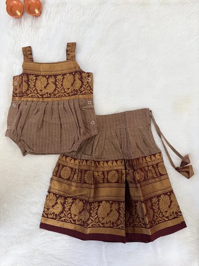 Romper set - Coffee brown