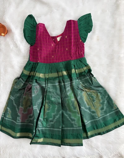Pochampally semi silk maxi