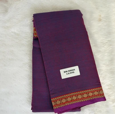 Pink Cotton saree