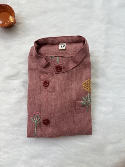 Mauve linen shirt