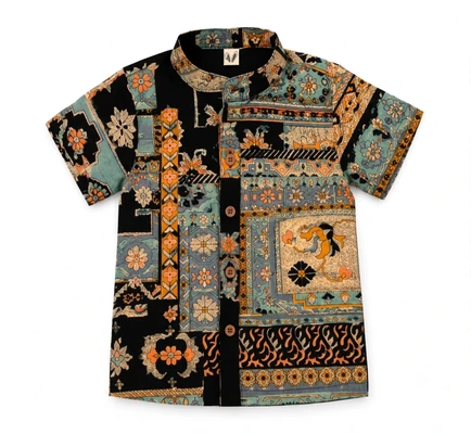 Patch work - Black shirt