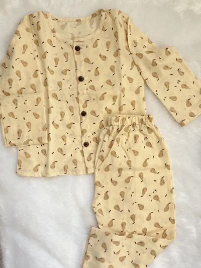 Muslin pajama set - Pear