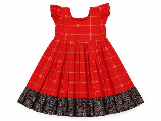 Honey dupion frock
