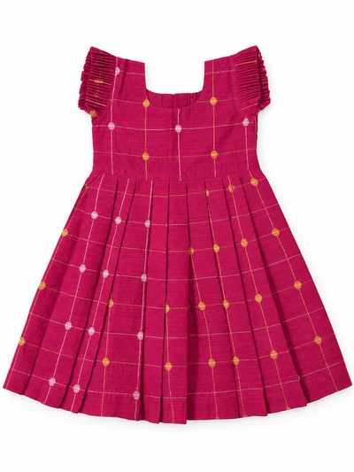 Dark Pink dupion frock