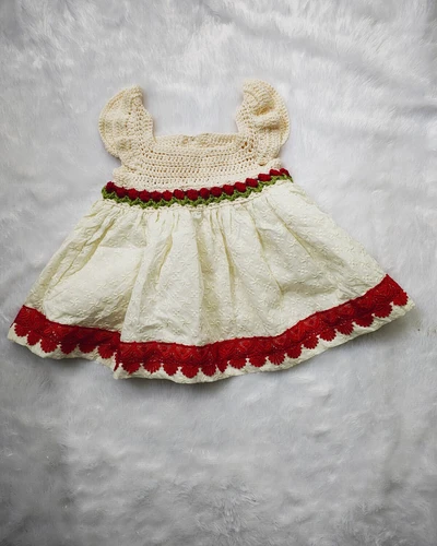 Tulip garden crochet dress