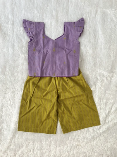 Lavender - Green palazzo set