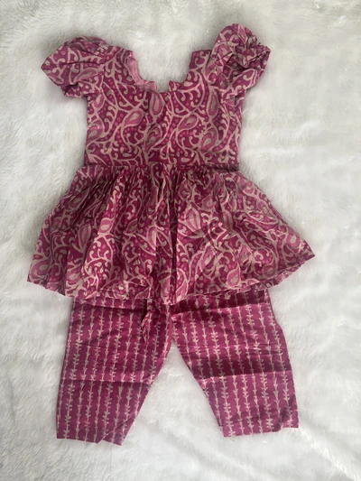 Pink kurta pant set