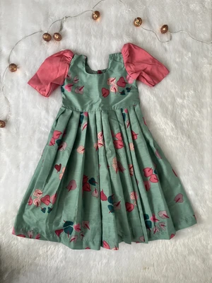 Diwali Pastel green maxi
