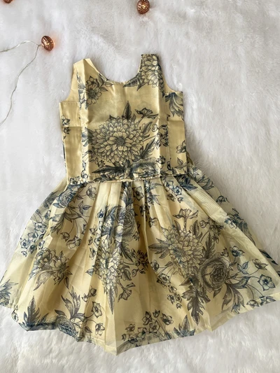 Diwali Cream organza skirt set