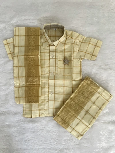 Asha silk checks set