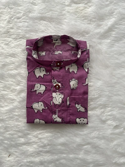 Purple elephant shirt