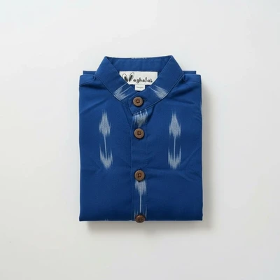 Blue ikat shirt