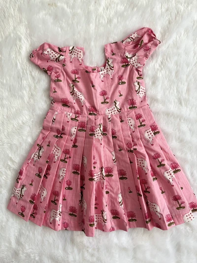 Rose pichwai frock