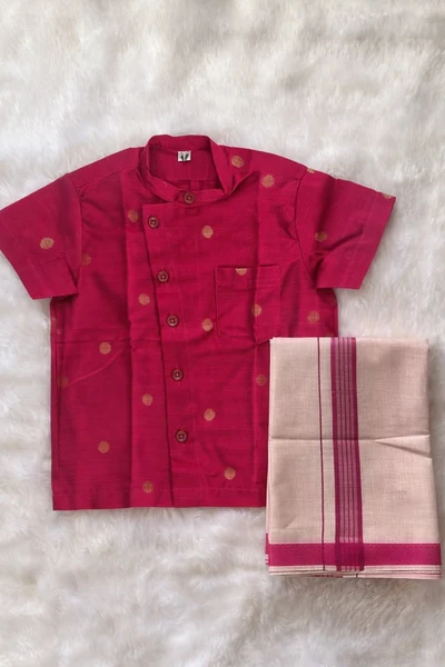 Pink butta vesti set