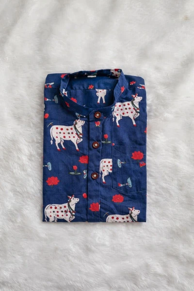 Blue pichwai Shirt