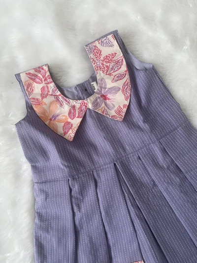 Solid purple frock