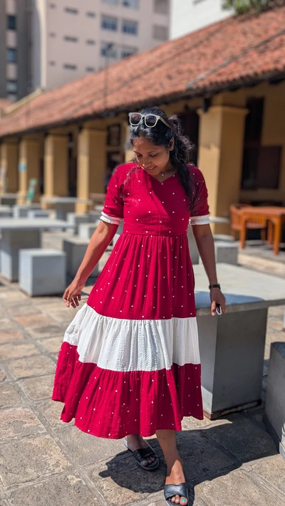 Red heart women maxi