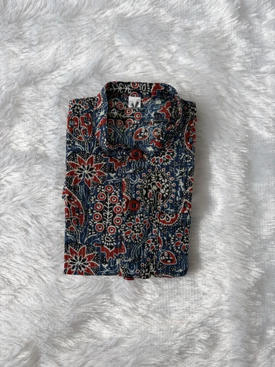 Ajrakh Blue shirt