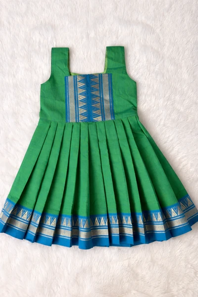 Cotton Blue border frock
